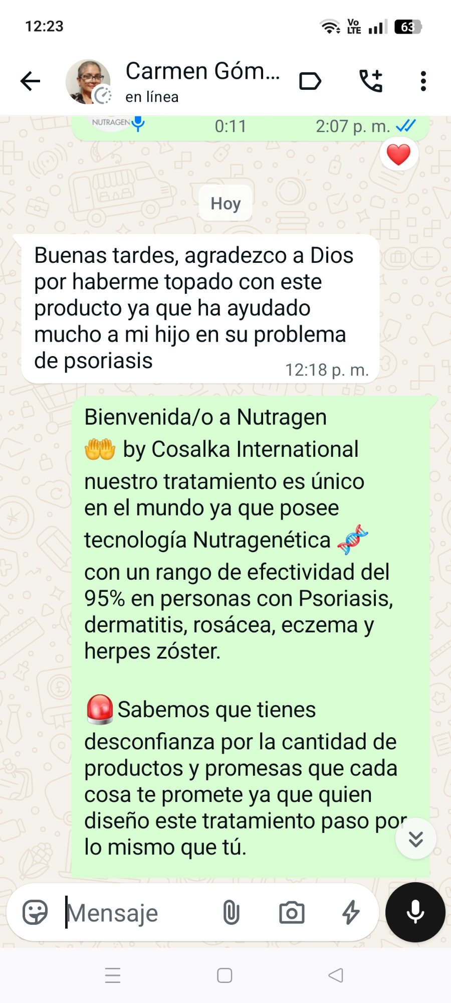 Testimonio Carmen Gómez
